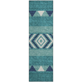 Piper Looms Mayfield Southwest AMF965 Teal Machine Washable Area Rug Runner Main Image
