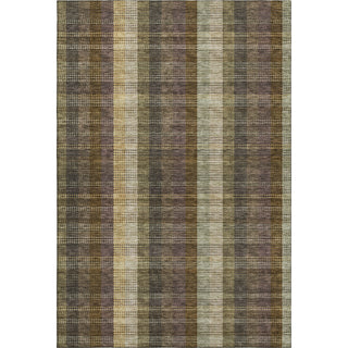 Piper Looms Mayfield Plaid AMF966 Brown Machine Washable Area Rug main image