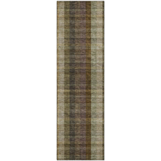 Piper Looms Mayfield Plaid AMF966 Brown Machine Washable Area Rug Runner Main Image