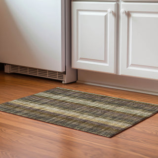 Piper Looms Mayfield Plaid AMF966 Brown Machine Washable Area Rug Scatter Lifestyle Image Feature