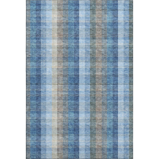 Piper Looms Mayfield Plaid AMF966 Denim Machine Washable Area Rug main image