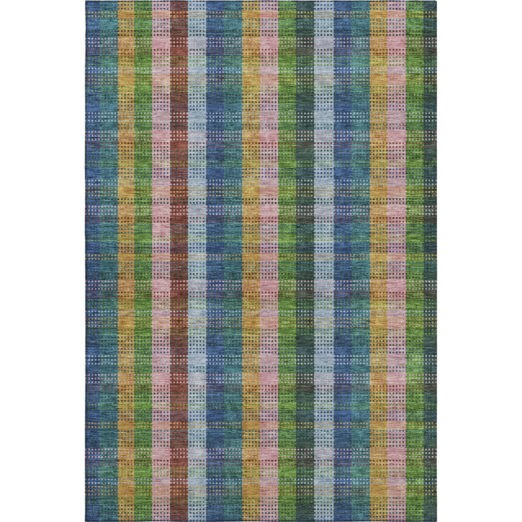 Piper Looms Mayfield Plaid AMF966 Navy Machine Washable Area Rug main image