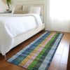 Piper Looms Mayfield Plaid AMF966 Navy Machine Washable Area Rug Runner Lifestyle Image Feature