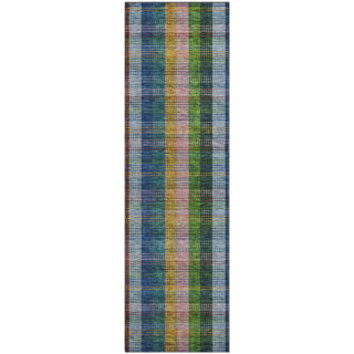 Piper Looms Mayfield Plaid AMF966 Navy Machine Washable Area Rug Runner Main Image
