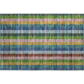 Piper Looms Mayfield Plaid AMF966 Navy Machine Washable Area Rug Scatter Main Image