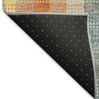 Piper Looms Mayfield Plaid AMF966 Peach Machine Washable Area Rug Backing Image