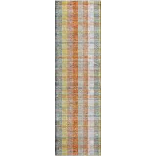 Piper Looms Mayfield Plaid AMF966 Peach Machine Washable Area Rug Runner Main Image