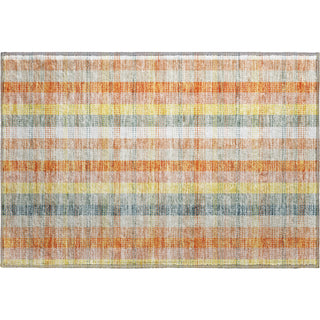 Piper Looms Mayfield Plaid AMF966 Peach Machine Washable Area Rug Scatter Main Image