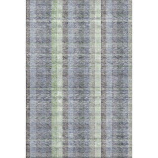 Piper Looms Mayfield Plaid AMF966 Pewter Machine Washable Area Rug main image