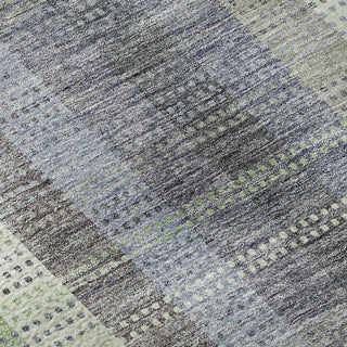 Piper Looms Mayfield Plaid AMF966 Pewter Machine Washable Area Rug Swatch Image