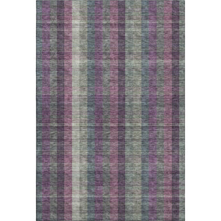 Piper Looms Mayfield Plaid AMF966 Plum Machine Washable Area Rug main image
