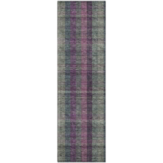 Piper Looms Mayfield Plaid AMF966 Plum Machine Washable Area Rug Runner Main Image