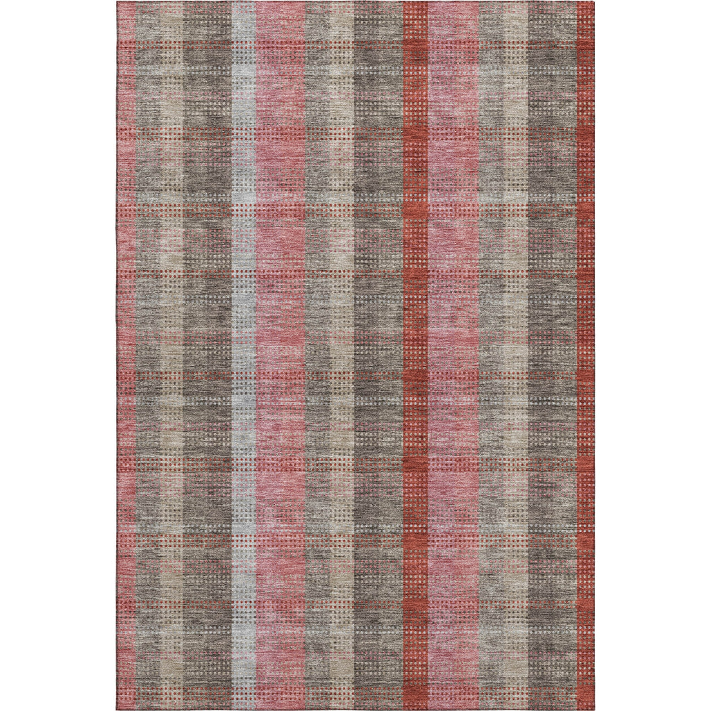 Piper Looms Mayfield Plaid AMF966 Red Machine Washable Area Rug ...