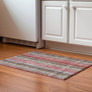 Piper Looms Mayfield Plaid AMF966 Red Machine Washable Area Rug Scatter Lifestyle Image Feature