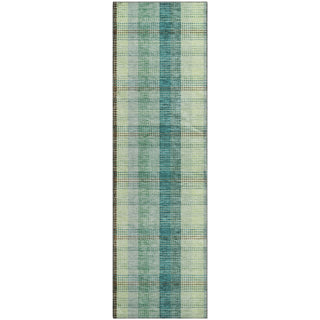 Piper Looms Mayfield Plaid AMF966 Sage Machine Washable Area Rug Runner Main Image