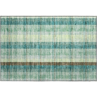 Piper Looms Mayfield Plaid AMF966 Sage Machine Washable Area Rug Scatter Main Image