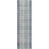 Piper Looms Mayfield Plaid AMF966 Silver Machine Washable Area Rug Runner Main Image
