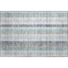 Piper Looms Mayfield Plaid AMF966 Silver Machine Washable Area Rug Scatter Main Image