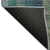 Piper Looms Mayfield Plaid AMF966 Teal Machine Washable Area Rug Backing Image