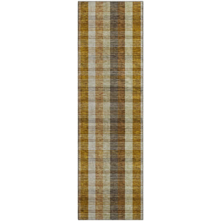 Piper Looms Mayfield Plaid AMF966 Wheat Machine Washable Area Rug Runner Main Image