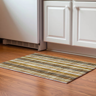 Piper Looms Mayfield Plaid AMF966 Wheat Machine Washable Area Rug Scatter Lifestyle Image Feature