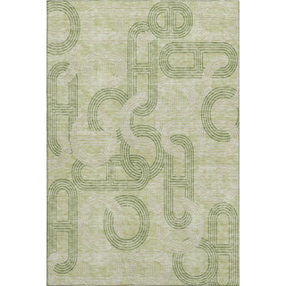 Piper Looms Mayfield Geometric AMF967 Aloe Machine Washable Area Rug main image