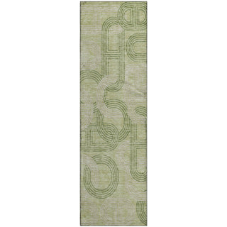 Piper Looms Mayfield Geometric AMF967 Aloe Machine Washable Area Rug Runner Main Image