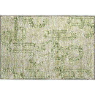 Piper Looms Mayfield Geometric AMF967 Aloe Machine Washable Area Rug Scatter Main Image