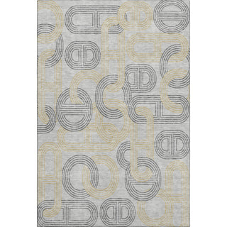 Piper Looms Mayfield Geometric AMF967 Gray Machine Washable Area Rug main image