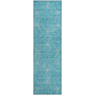 Piper Looms Mayfield Geometric AMF968 Aqua Machine Washable Area Rug Runner Main Image