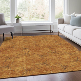 Piper Looms Mayfield Geometric AMF968 Copper Machine Washable Area Rug Lifestyle Image Feature