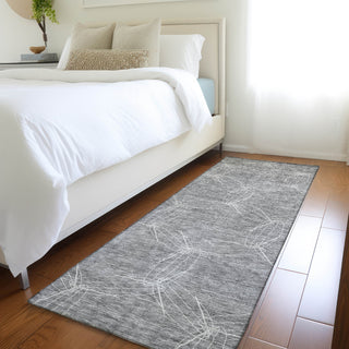 Piper Looms Mayfield Geometric AMF968 Gray Machine Washable Area Rug Runner Lifestyle Image Feature