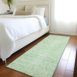 Piper Looms Mayfield Geometric AMF968 Mint Machine Washable Area Rug Runner Lifestyle Image Feature
