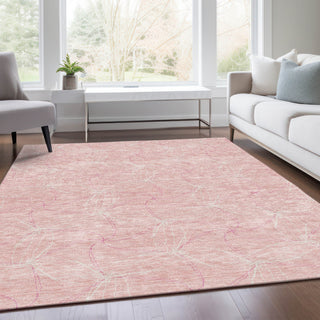 Piper Looms Mayfield Geometric AMF968 Pink Machine Washable Area Rug Lifestyle Image Feature