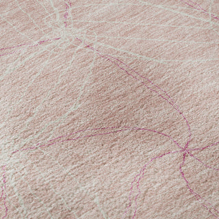 Piper Looms Mayfield Geometric AMF968 Pink Machine Washable Area Rug Swatch Image