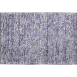 Piper Looms Mayfield Geometric AMF968 Purple Machine Washable Area Rug Scatter Main Image