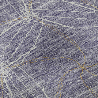 Piper Looms Mayfield Geometric AMF968 Purple Machine Washable Area Rug Swatch Image