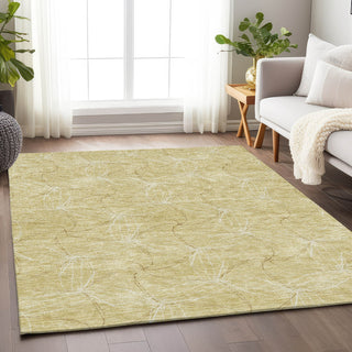 Piper Looms Mayfield Geometric AMF968 Wheat Machine Washable Area Rug Lifestyle Image Feature