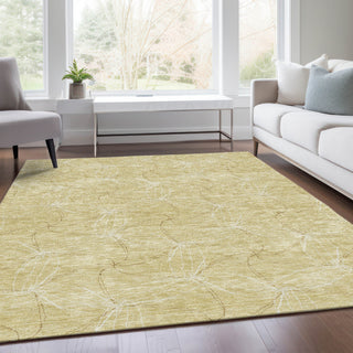 Piper Looms Mayfield Geometric AMF968 Wheat Machine Washable Area Rug Lifestyle Image Feature