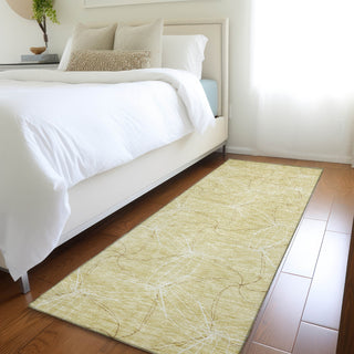 Piper Looms Mayfield Geometric AMF968 Wheat Machine Washable Area Rug Runner Lifestyle Image Feature