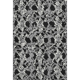 Piper Looms Mayfield Abstract AMF969 Black Machine Washable Area Rug main image