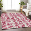 Piper Looms Mayfield Abstract AMF969 Blush Machine Washable Area Rug Lifestyle Image Feature