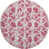 Piper Looms Mayfield Abstract AMF969 Blush Machine Washable Area Rug Round Main Image