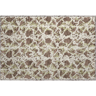 Piper Looms Mayfield Abstract AMF969 Brown Machine Washable Area Rug Scatter Main Image