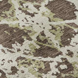 Piper Looms Mayfield Abstract AMF969 Brown Machine Washable Area Rug Swatch Image