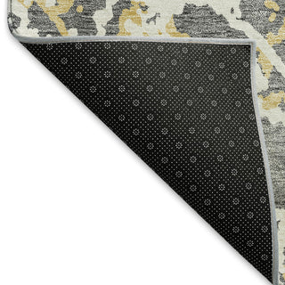 Piper Looms Mayfield Abstract AMF969 Gray Machine Washable Area Rug Backing Image