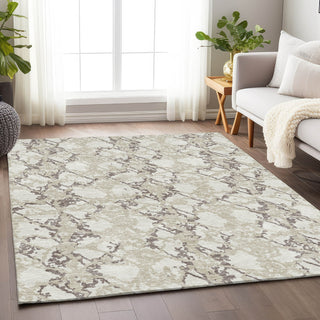 Piper Looms Mayfield Abstract AMF969 Ivory Machine Washable Area Rug Lifestyle Image Feature