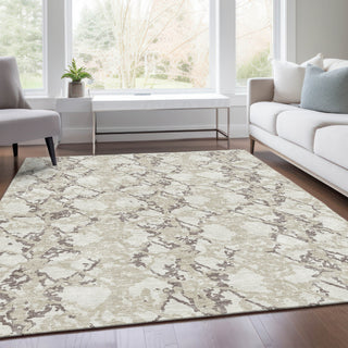 Piper Looms Mayfield Abstract AMF969 Ivory Machine Washable Area Rug Lifestyle Image Feature