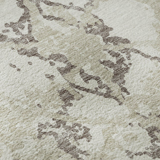 Piper Looms Mayfield Abstract AMF969 Ivory Machine Washable Area Rug Swatch Image