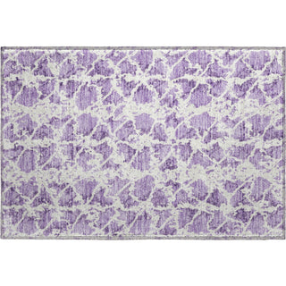 Piper Looms Mayfield Abstract AMF969 Lilac Machine Washable Area Rug Scatter Main Image